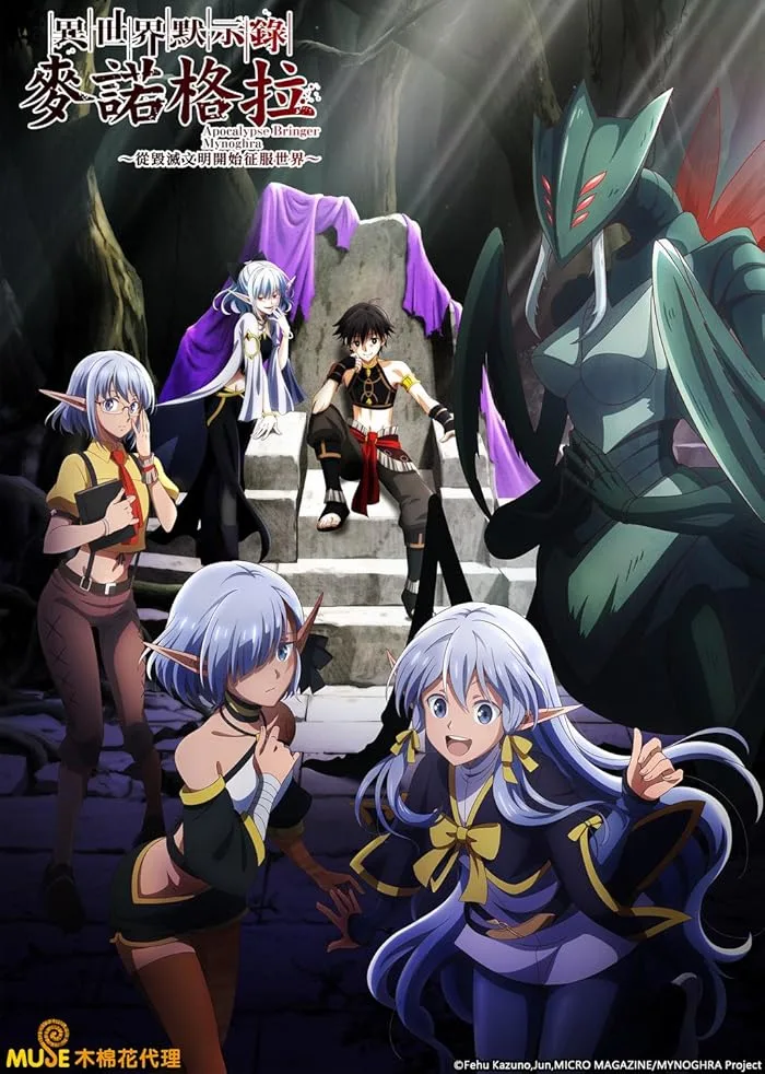 انمي Isekai Mokushiroku Mynoghra: Hametsu no Bunmei de Hajimeru Sekai Seifuku مترجم